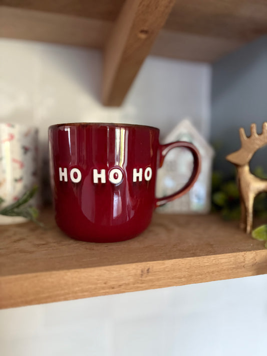 Mug de Noël en porcelaine Ho Ho Ho