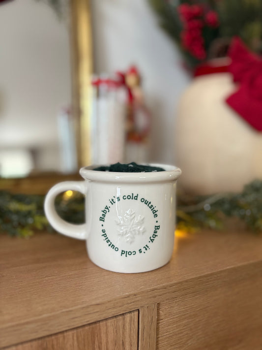 Ensemble Mug et Chaussettes d'Hiver "Baby It's Cold Outside"