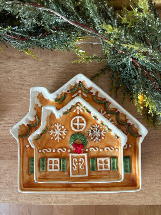 Assiette à biscuits Maison en pain d'épices