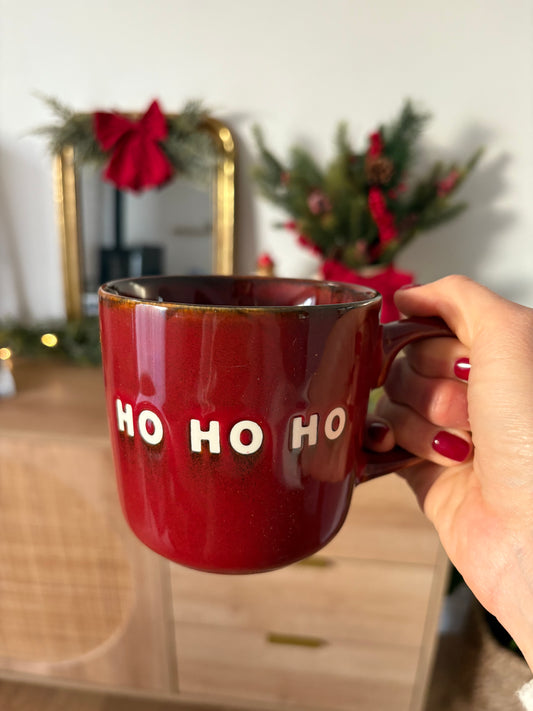 Mug de Noël en porcelaine Ho Ho Ho